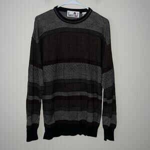 Vintage Florence Tricot Sweater, Wool Blend Pullover Crew Neck, Mens Size Large